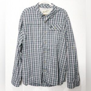 Duck Camp Lightweight Performance Hunting Shirt Plaid Vented Roll Tab Sleeve XXL